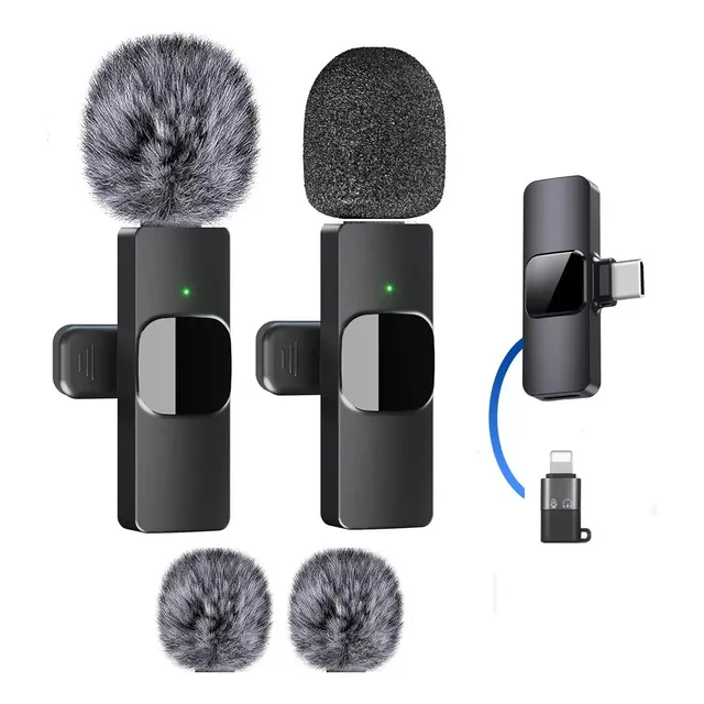 Microfono Inalambrico Corbatero K9 Receptor Tipo C + Iph X2