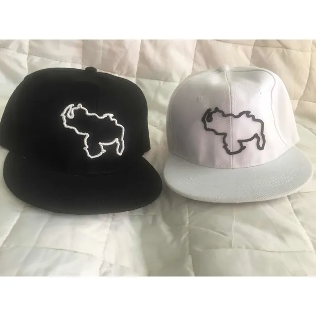 Gorra Silueta Mapa De Venezuela Color Blanca