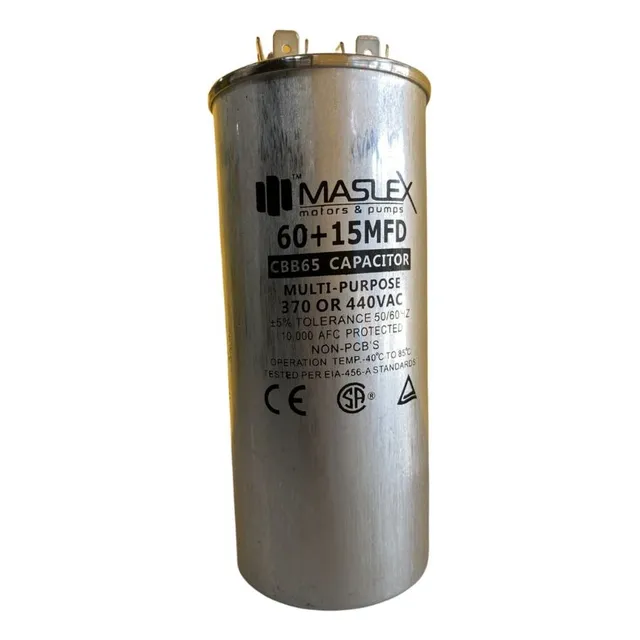 Capacitor  / Condesador Aire Acondicionado 60+15mfd