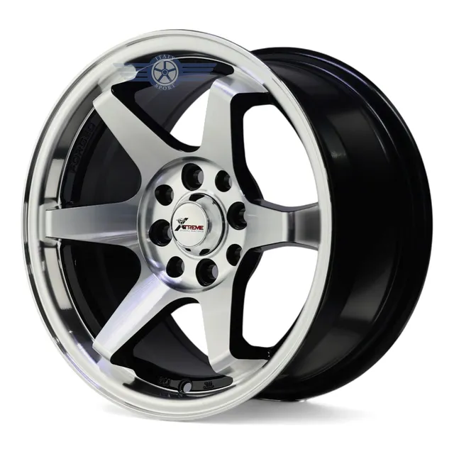 4 Rines 14 Deportivos 4-100 Versa 4-108 Focus Fiesta Beat Vw Black Machine Face