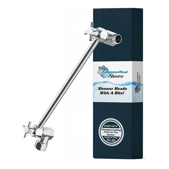 Hammerhead Showers Brazo Ducha Ajustable 12  Largo Hazaña Ma