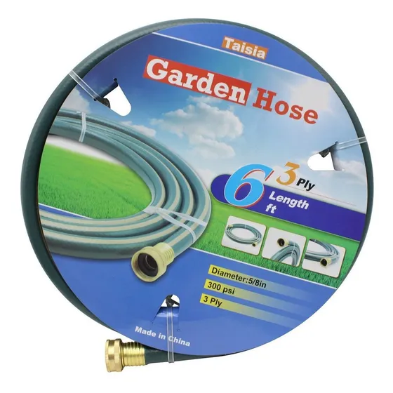 Taisia Jardin Granja Manguera Agua 5 8  X6ft 3ply Ideal Para