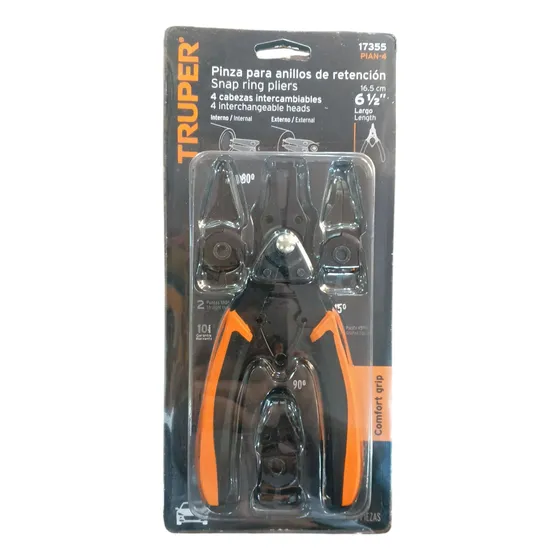 Pinza Para Anillos De Retencion 6-1/2  Truper