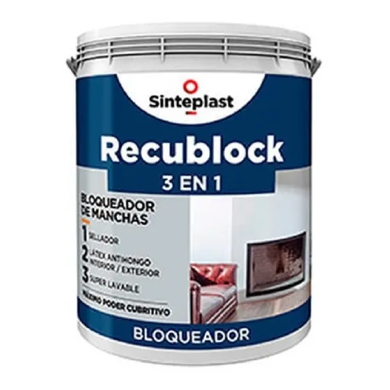 Recubloock 3 En 1 4 Litros Blanco