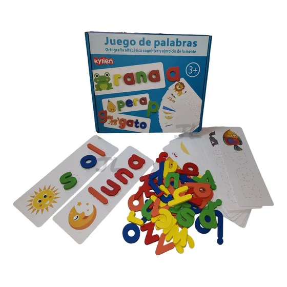Juego De Palabras De Deletreo De Leer Y Escribir Montessori