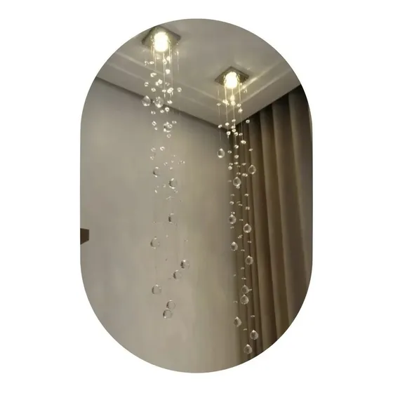 Pendente Spot Para Gesso,cristal Legítimo Bivolt Até 1.60 Mt