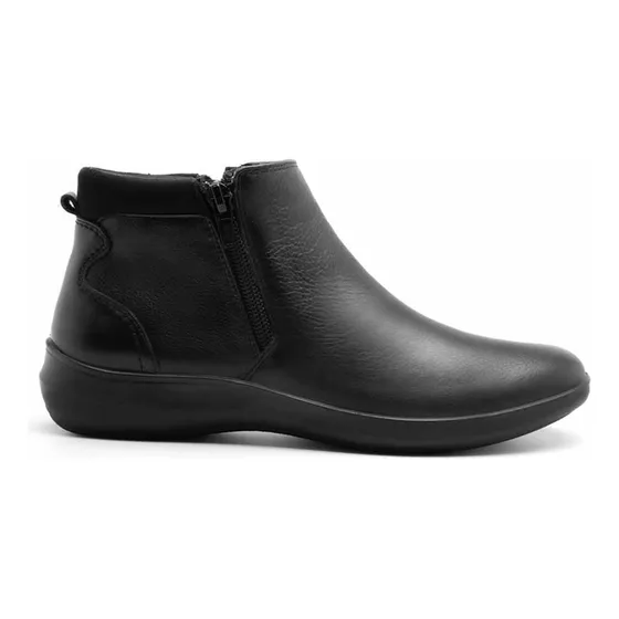 Botin Flexi Piel Flexi 25913 Doble Cierre Negro Confort Suav