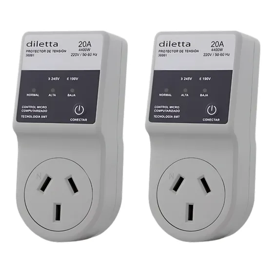 Protector De Tensión Diletta 4400w Inverter 20a X 2 Unidades