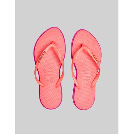 Chinelo Slim Point Havaianas Rosa Gum Liso 35/36