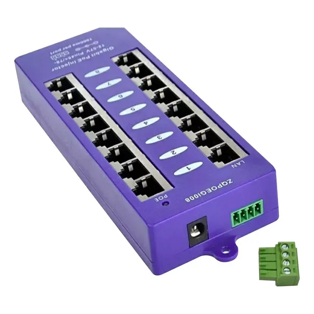 ' Switch Poe Gigabit 8 Puertos For Ubiquiti Mikrotik