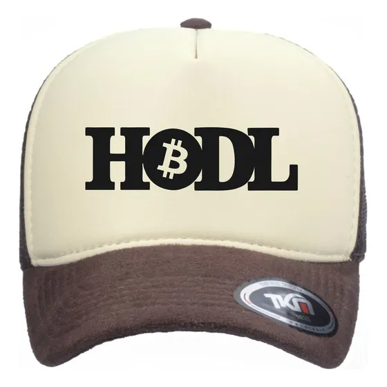 Boné Bitcoin Hodl, Trucker Ou Fechado, Suede Camurça, Cripto