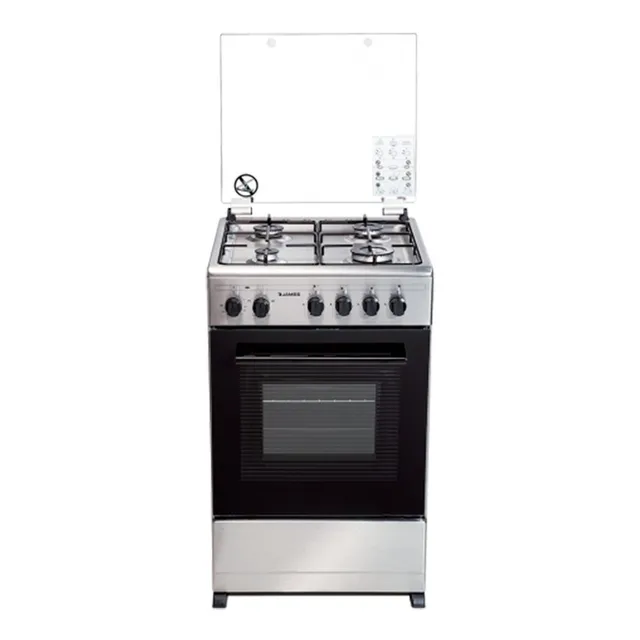Cocina James Combinada C 555 Tks Inoxidable 4 Hornallas