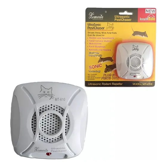 04 Repelentes Ratones Ratas Ultrasonido + 04 Trampas Manual