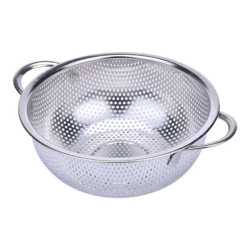 Colador De Metal Perforado De Acero Inoxidable De 28.5 Cm