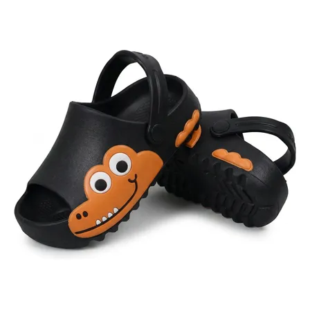 Chinelo Nuvem Infantil Confortável Antiderrapante Premium Preto Papete Jacaré 23/24
