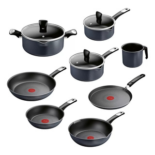 Batería Cocina Tfal Ollas Sartenes Antiadherente 10pz Batería Cocina Tfal Ollas Sartenes Antiadherente 10pz