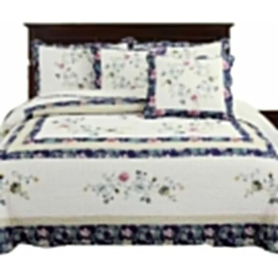 Sobrecama Bordado Doble (1,40) Royale San Marty, 5 Piezas.