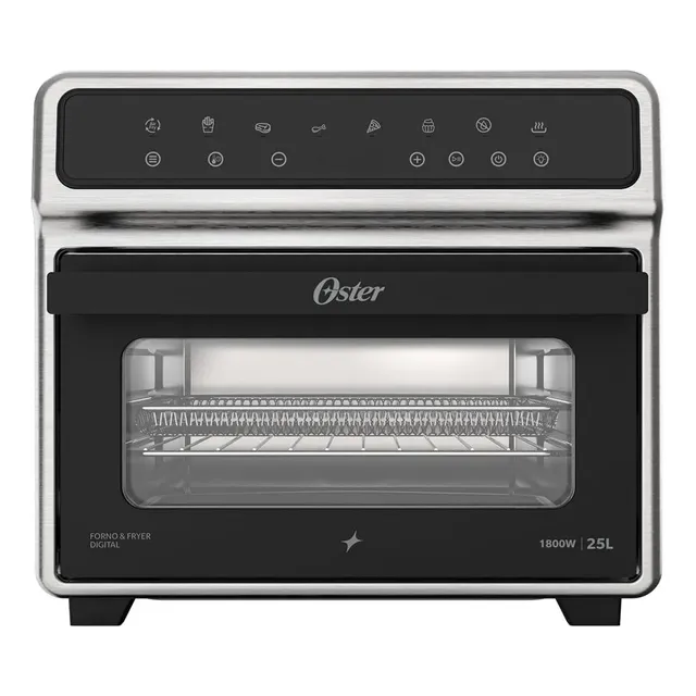 Forno E Fryer Oster 25l Multifunções Ofor270 Prata/metálico Com Preto. 220v