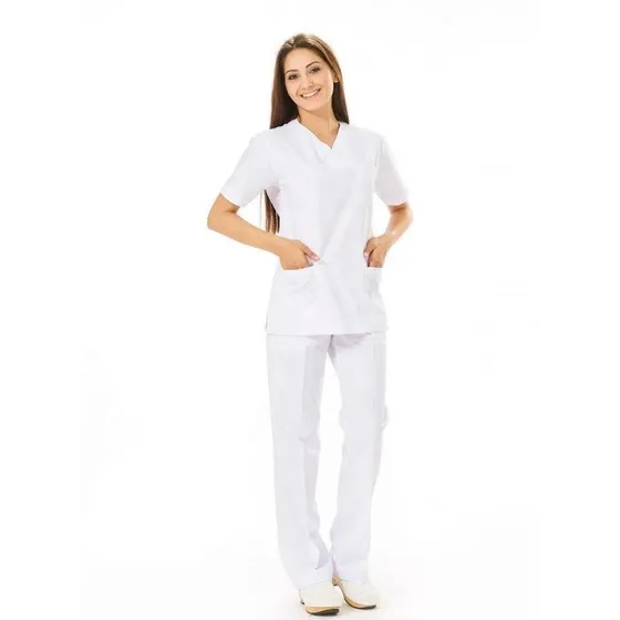 Uniforme Antifluido Dama Unicolor + Gorro + Tapabocas