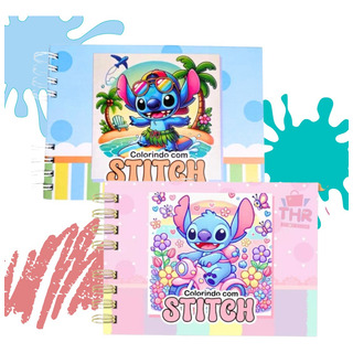 Livro Colorir Stitch 50 Desenhos Caderno Capa Dura Folha Acetato Anti Stress Ansiedade Relaxar Desenhar Pintar Adulto Colorindo Presente Dia Das Crianças Infantil Livro Colorir Stitch 50 Desenhos Caderno Capa Dura Folha Acetato Anti Stress Ansiedade Relaxar Desenhar Pintar Adulto Colorindo Presente Dia Das Crianças Infantil