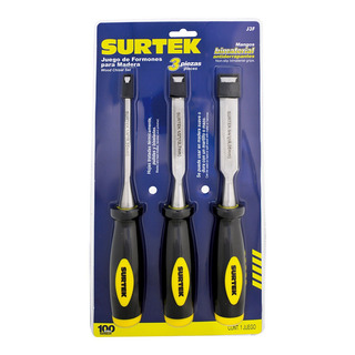 Kit De Formones Antideslizantes Surtek® 1/4'', 1/2'' Y 3/4 Kit De Formones Antideslizantes Surtek® 1/4'', 1/2'' Y 3/4