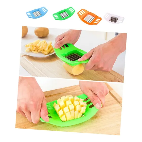 Cortador Manual De Papas Set De 2 Pica Papas Fritas Cocina