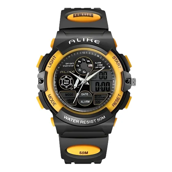 Reloj Digital Multifunción Analógico Resist. Al Agua P/niños