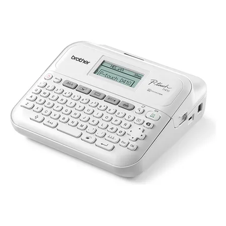 Rotuladora Brother Pt-d410 Etiquetadora Portatil Color Blanco
