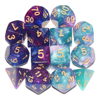 Conjunto De Dados De Rpg - 14 Peças De Dados Poliédricos Dnd Conjunto De Dados De Rpg - 14 Peças De Dados Poliédricos Dnd