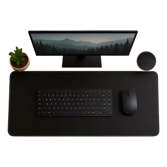 Mouse Pad Desk Pad Couro Computador 70x30 Notebook