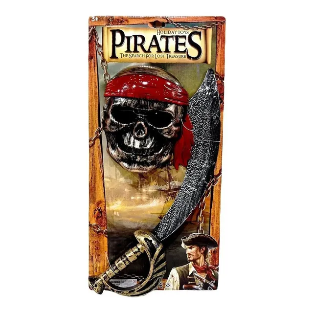 Set De Pirata Para Niños - Incluye Mascara Y Sable