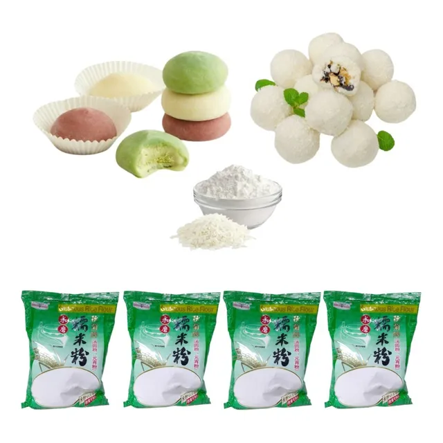 Pack 4u Harina De Arroz Glutinoso 400gr