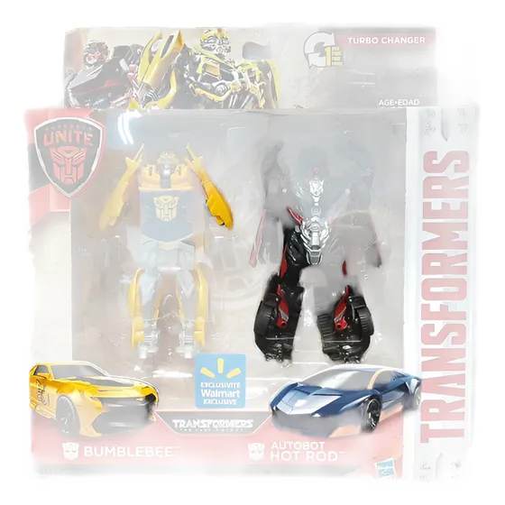 Transformers Unite  Bumblebee & Autobot Hot Rod Original