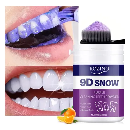 Pó Clareador Dental Rozino 9d Snow Removedor De Manchas