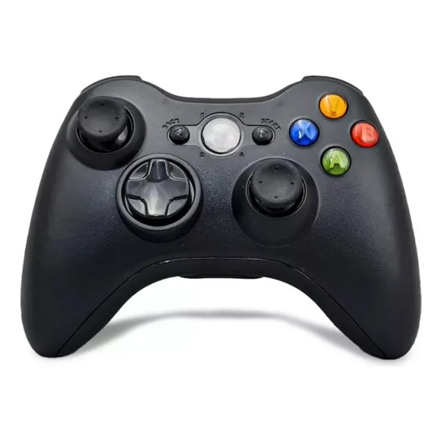 Joystick Inalámbrico Genérico Para Xbox 360 Y Pc Negro