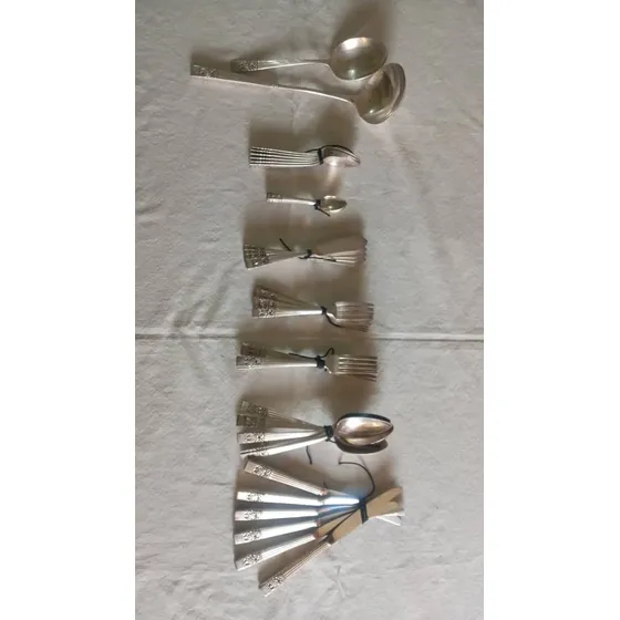 Juego De Cubiertos De Plata Usados