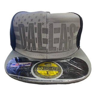 Gorra Plana Dallas Negro Con Gris Gorra Plana Dallas Negro Con Gris