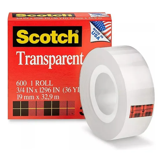 Cinta Adhesiva Transparente Scotch Premium 19mm X 32.9m