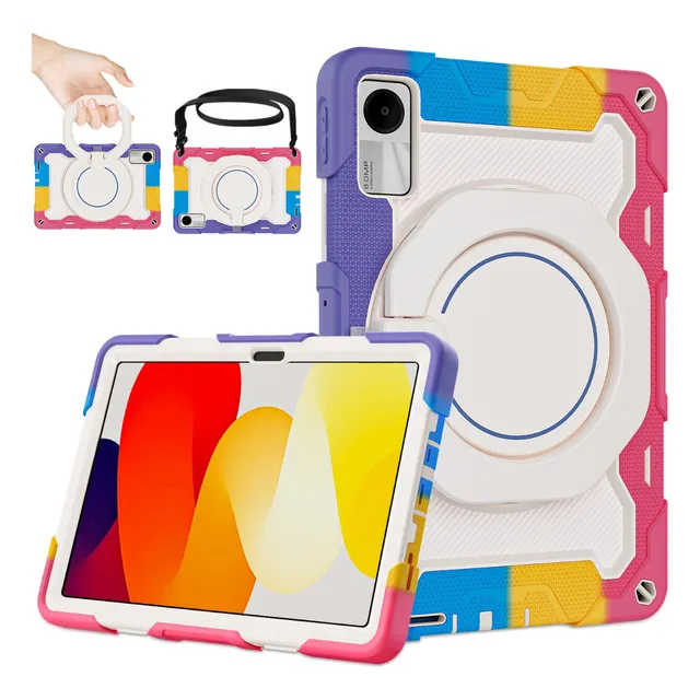 Funda Para Xiaomi Redmi Pad Se 11 2023 Con Soporte Gira Rosa