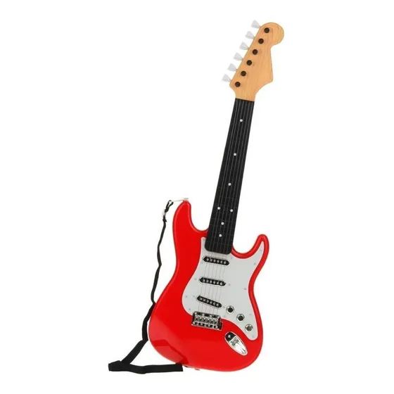 Guitarra Rock N Roll Vermelha Dó Ré Mi Fun Multikids Br1531