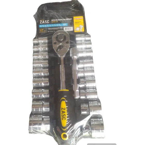 Juego Dados Ratchet 1/2 Set 20pzas Zasc
