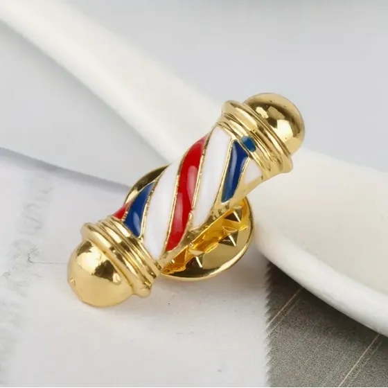 Broche O Pin Barbero Peluqueria Peine Tijera Unisex Potter