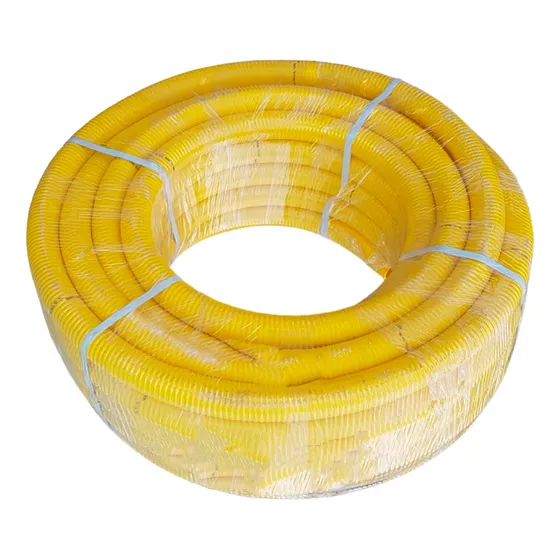 Manguera Pvc Amarilla Cloaca Desagote 1½ Pulgadas 38mm 30mts Color Amarillo