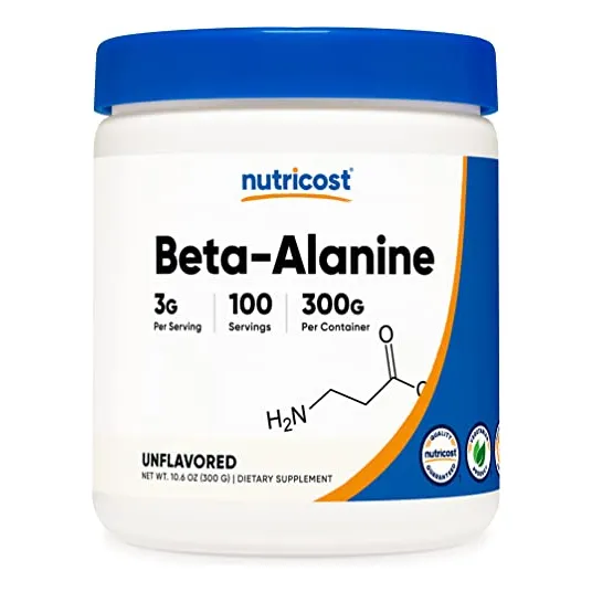 Suplemento Nutricost Beta Alanina En Polvo 300 G (300 Porcio
