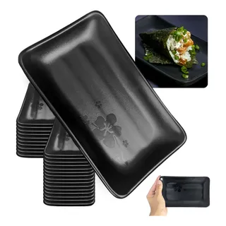 Kit 25 Travessas Kanpai Para Buffet Sushi 17,8cm Oriental Kit 25 Travessas Kanpai Para Buffet Sushi 17,8cm Oriental