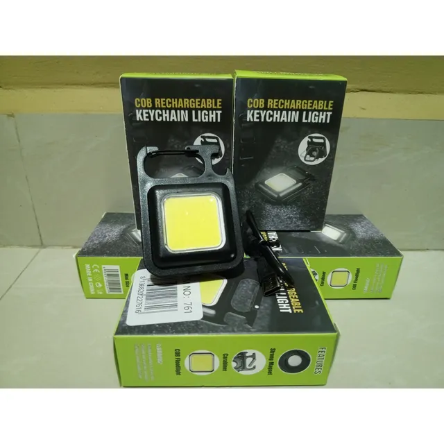 Linterna Led Recargable Con Luz Potente Llavero