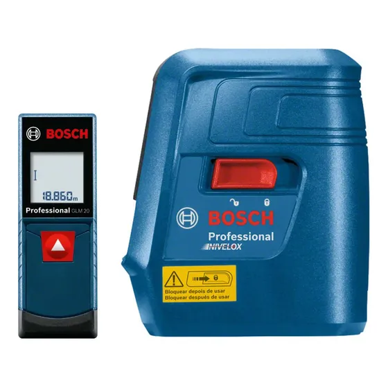 Nivel Laser Nivelox Gll 3x Bosch + Medidor Glm 20 Bosch