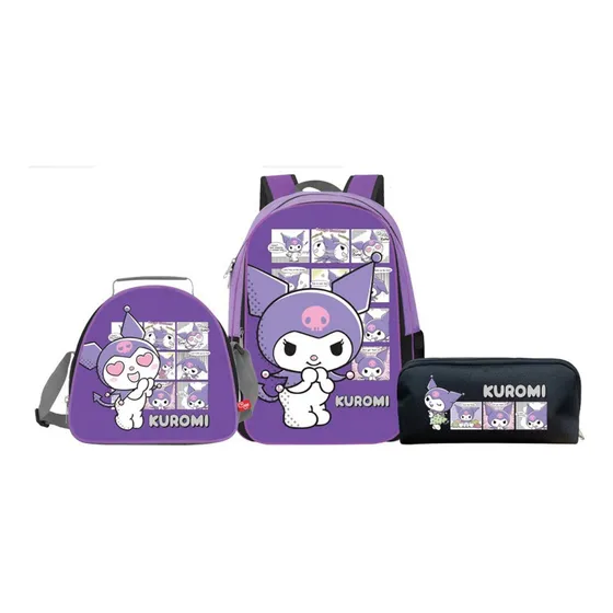 Morral Grande Escolar Kuromi Comic Capi Niñas