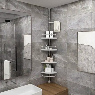 Organizador De Ducha Hoyse Baño Con Tubo Extensible Organizador De Ducha Hoyse Baño Con Tubo Extensible