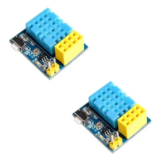 2x Módulo Sensor De Temperatura Umidade Dht11 Esp8266 Esp01